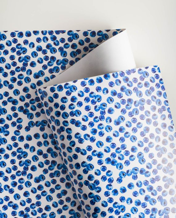 Feast of Blueberries Gift Wrap