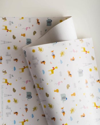An afternoon at the Zoo in Paris Gift Wrap