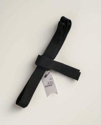 Black Gros Grain Ribbon n°233 (S)