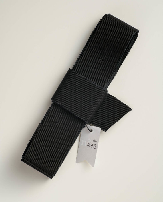 Black Gros Grain Ribbon n°233 (L)