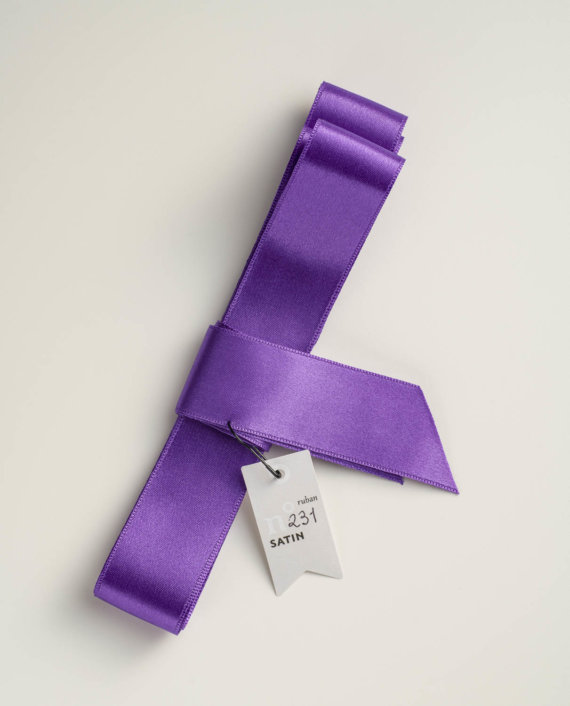 Bright Purple Satin Ribbon n°231 (M)