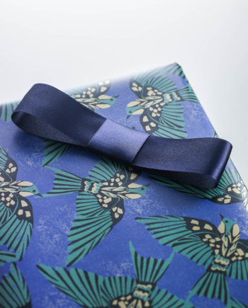 Navy Blue Satin Ribbon n°225 (L)