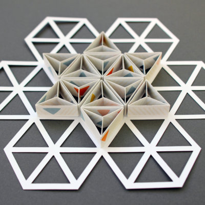 geometricsnowflake impression originale judith+rolfe