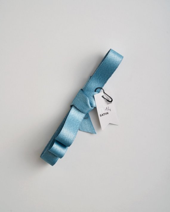 Blue Shiny Satin Ribbon n°14 (S)