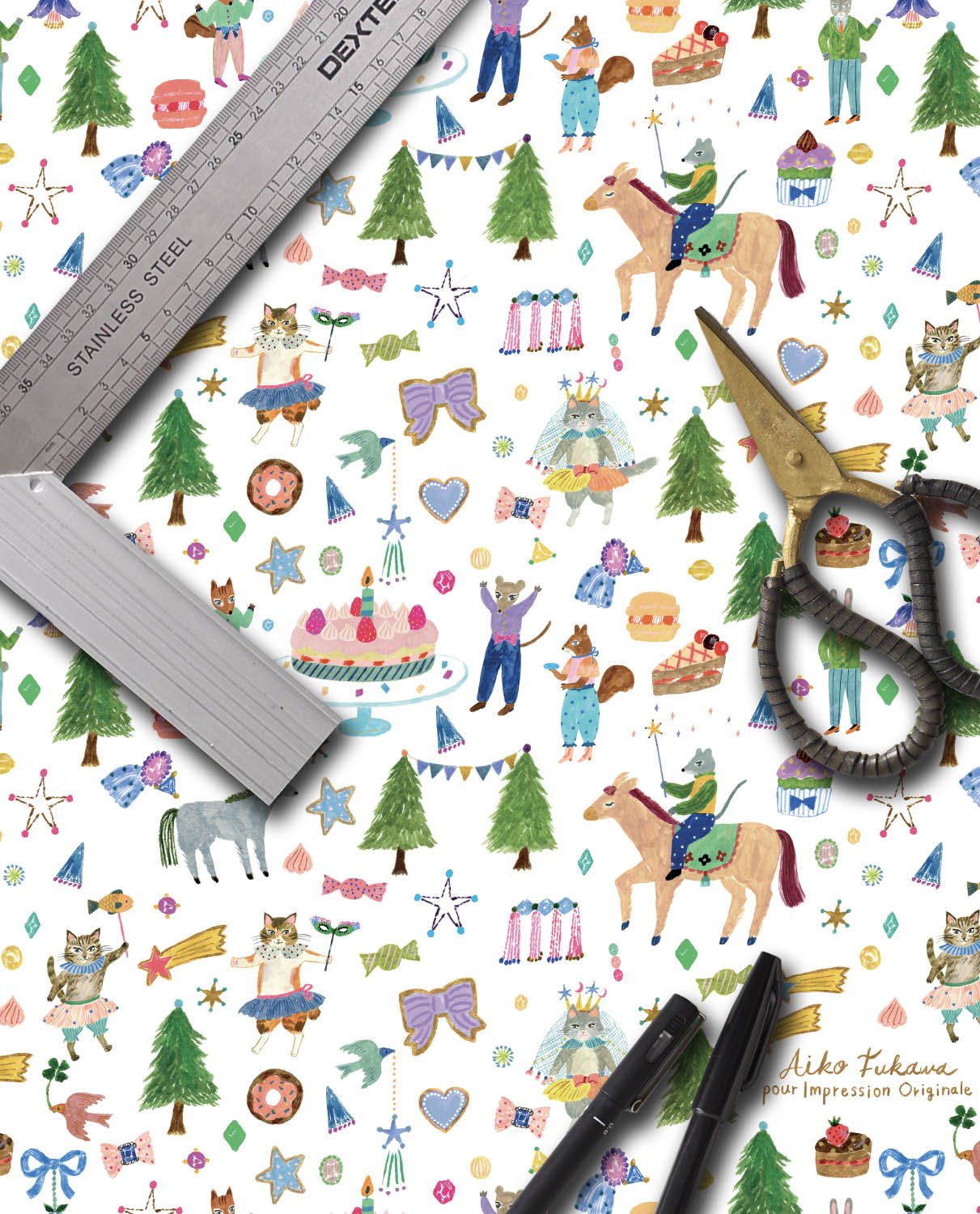 Rifle Paper Co. - Wrapping Roll - Party Animals – SANNA baby and child