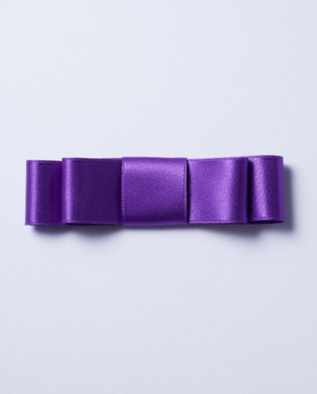 Noeud satin violet lumineux n°231 (25mm)