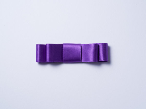 Bright Purple Satin Bow n°231 (25mm)