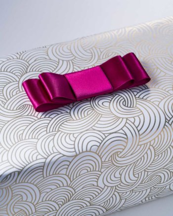 Fuchsia Satin Bow n°268 (38mm)