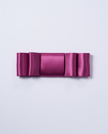 Dark Purple Satin Bow n°396 (38mm)