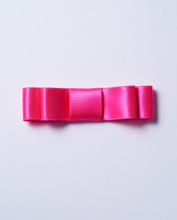 Fluo Pink Satin Bow n°540 (25mm)