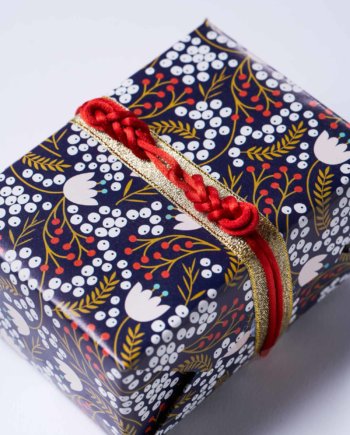 Feuillage d'hiver Papier Cadeau x3