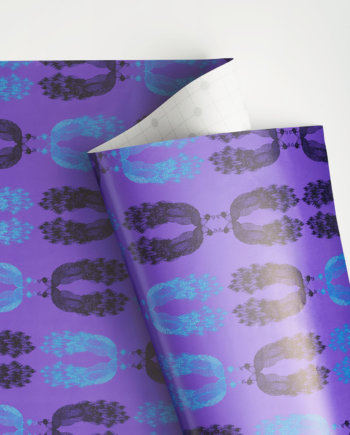 Feuillage d'hiver Papier Cadeau x3