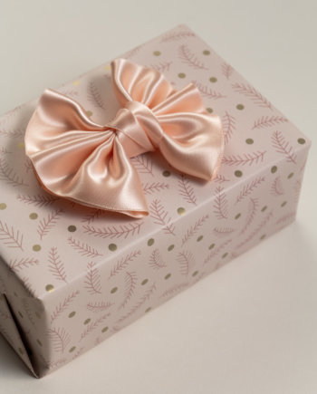 Blushing Rose Satin Winged Bow n°330 (L)