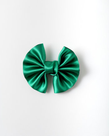 Emerald Satin Winged Bow n°307 (XL)