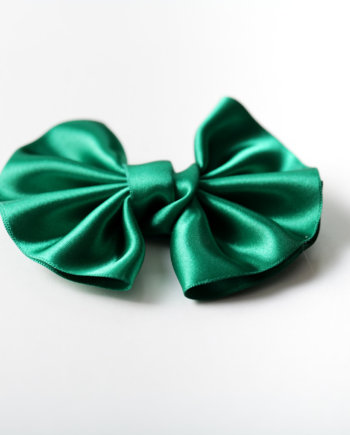 Emerald Satin Winged Bow n°307 (XL)