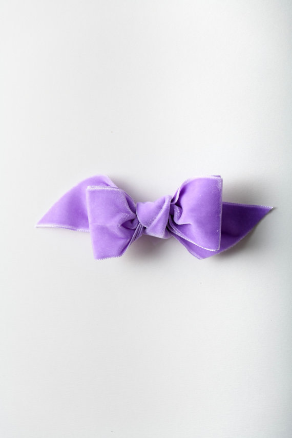 Lavender Velvet Tuxedo Bow n°302 (L)