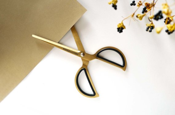 Scissors 8" Gold