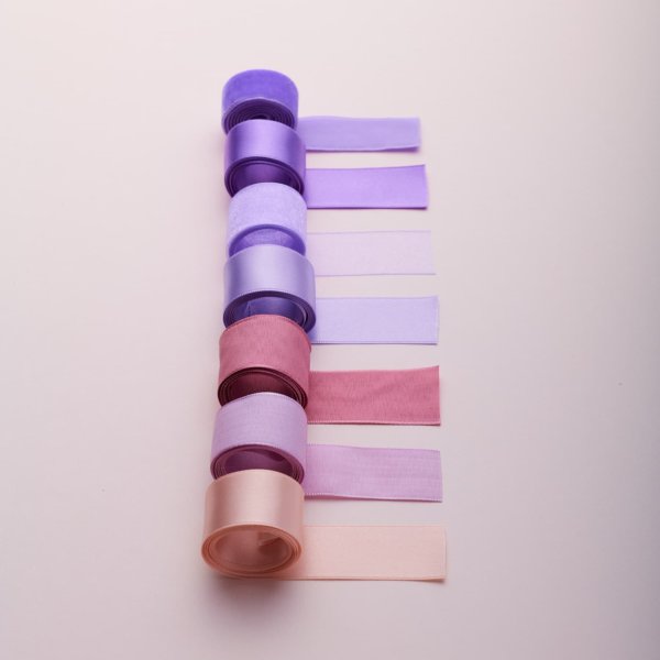 Ribbons shades of pink by Impression Originale