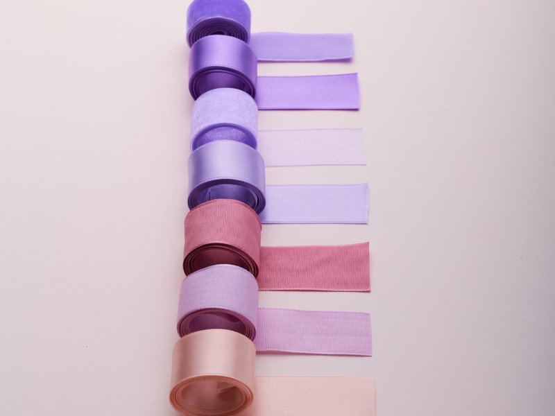 Ribbons shades of pink by Impression Originale