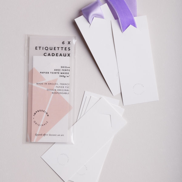 Gift Tag lavender packaging IMPRESSION ORIGINALE