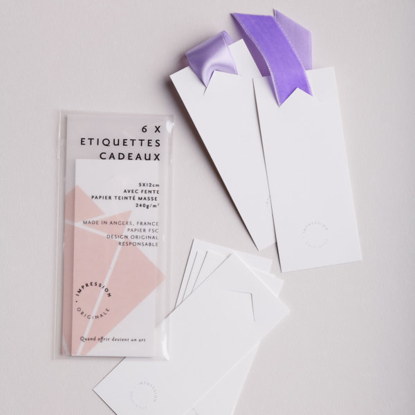 Gift Tag lavender packaging IMPRESSION ORIGINALE