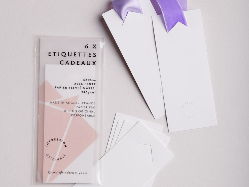 Gift Tag lavender packaging IMPRESSION ORIGINALE