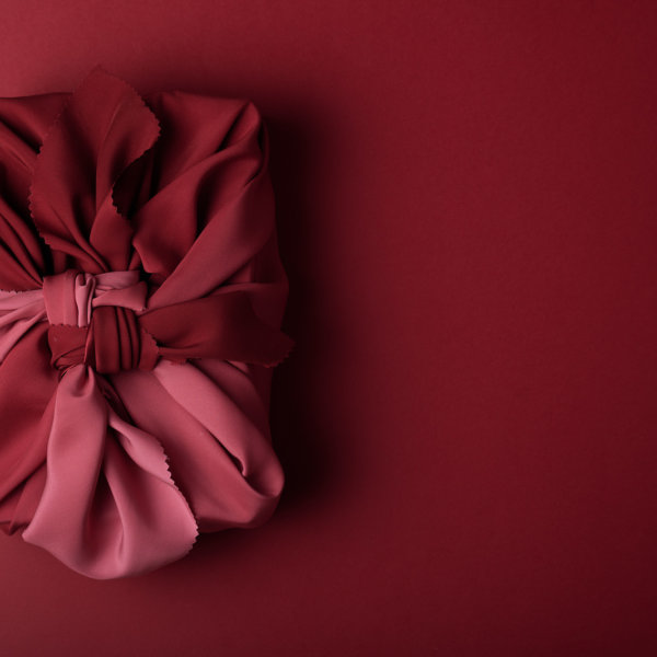 Furoshiki degradé red to pink by Impression Originale