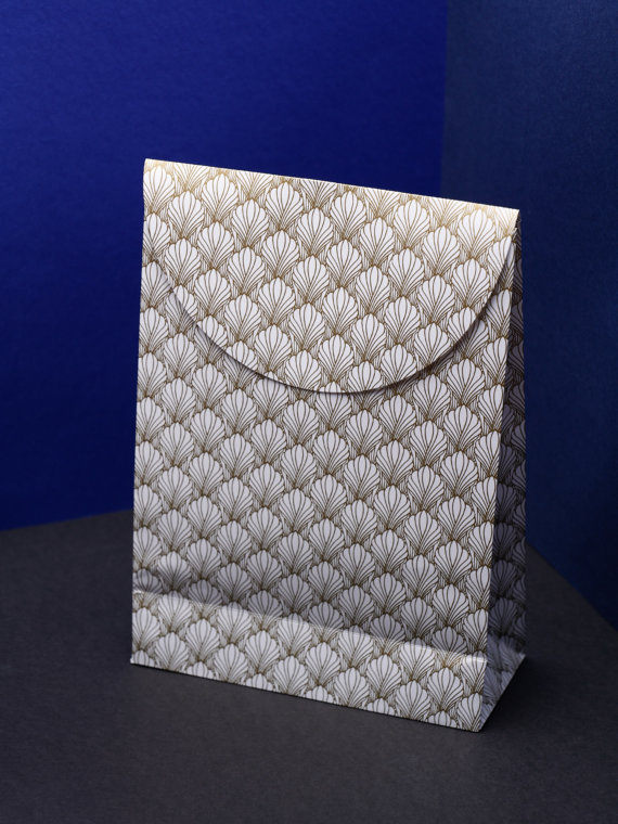 Pearly Shells - gold - Gift Bag (M)