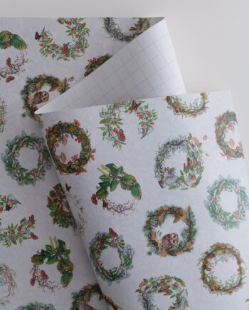 Evergreen Wreaths Gift Wrap