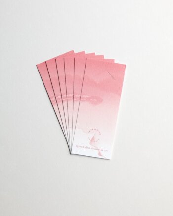 Etiquettes Cadeaux - Rose aquarelle