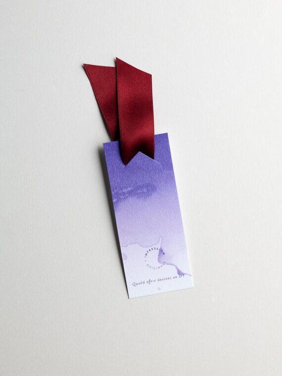 Etiquettes Cadeaux - Violet aquarelle