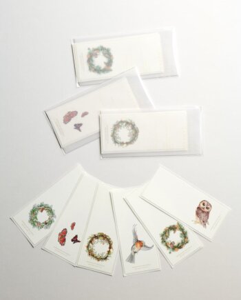 Sticky Gift Tag Evergreen Wreaths - Tit