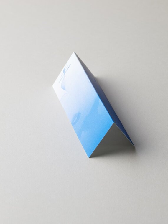 Table name Cards - Watercolour Blue