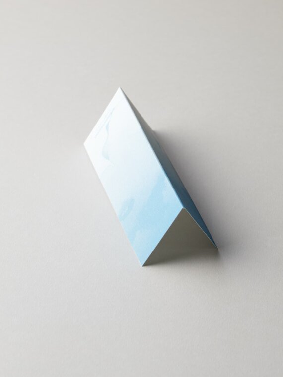 Table name Cards - Watercolour Light Blue
