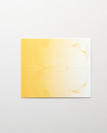 Table name Cards - Watercolour Yellow
