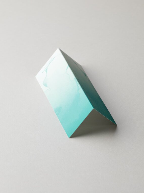 Table name Cards - Watercolour Teal