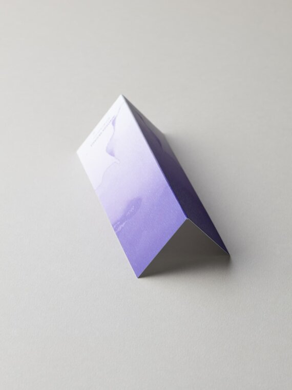 Table name Cards - Watercolour Purple