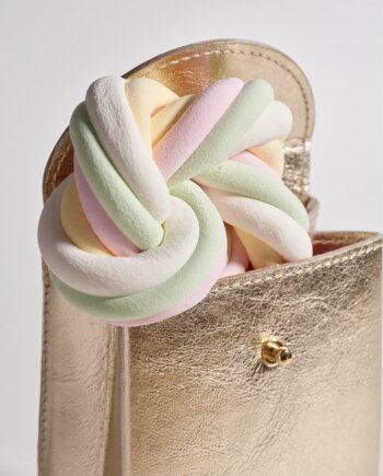 Pochette Cadeau Cuir Or (S)