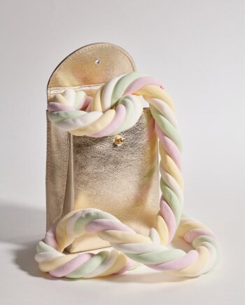 Pochette Cadeau Cuir Or (S)