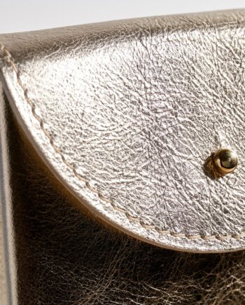 Pochette Cadeau Cuir Or (S)