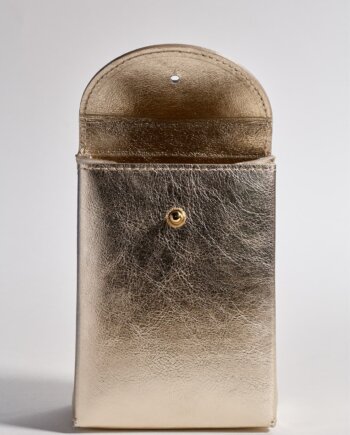Pochette Cadeau Cuir Or (S)