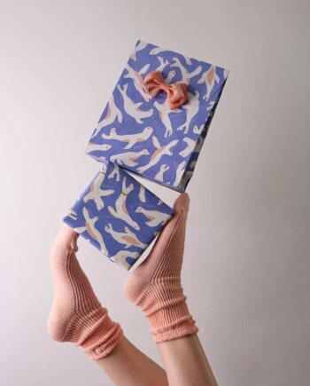 Peach Gros Grain Swirl Bow n°158 (M)