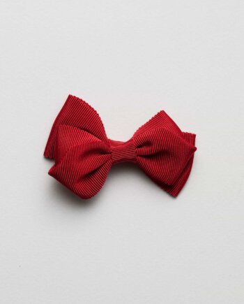 Nœud Gros grain Pirouette rouge opéra n°15  (40mm)