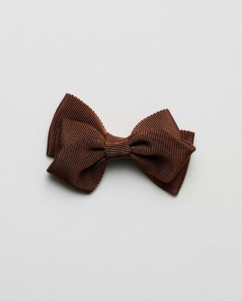 Nœud Gros grain Pirouette chocolat n°100  (40mm)