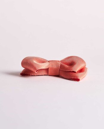 Peach Gros Grain Swirl Bow n°158 (M)