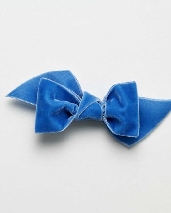Nœud velours lapis-lazuli n°361