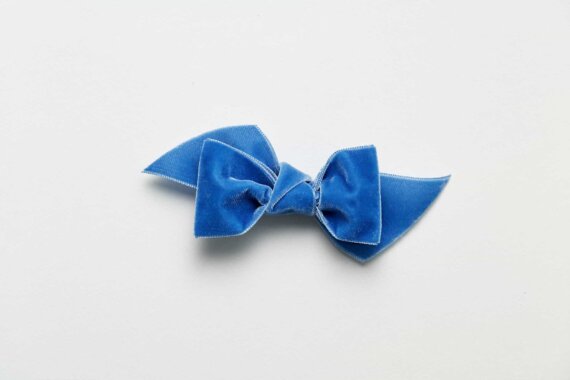 Nœud velours lapis-lazuli n°361