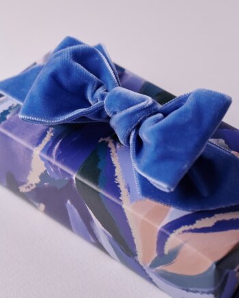 Cobalt Velvet Tuxedo Bow n°422 (L)