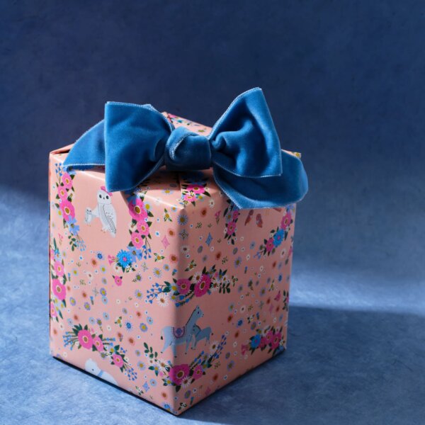 Children's Rythme and cobalt velvet blue bow by Impression Originale