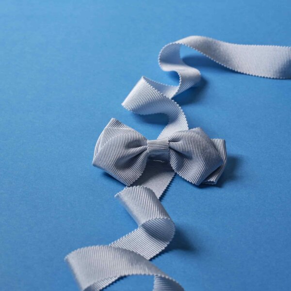 Gros Grain Blue Ribbon and a Swirl bow by Impression Originale